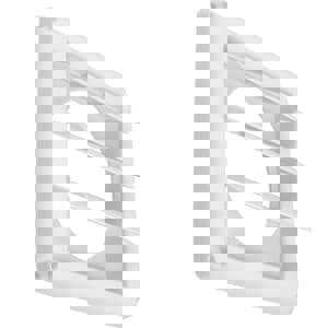 4 in. Flatback Dryer Vent Hood White